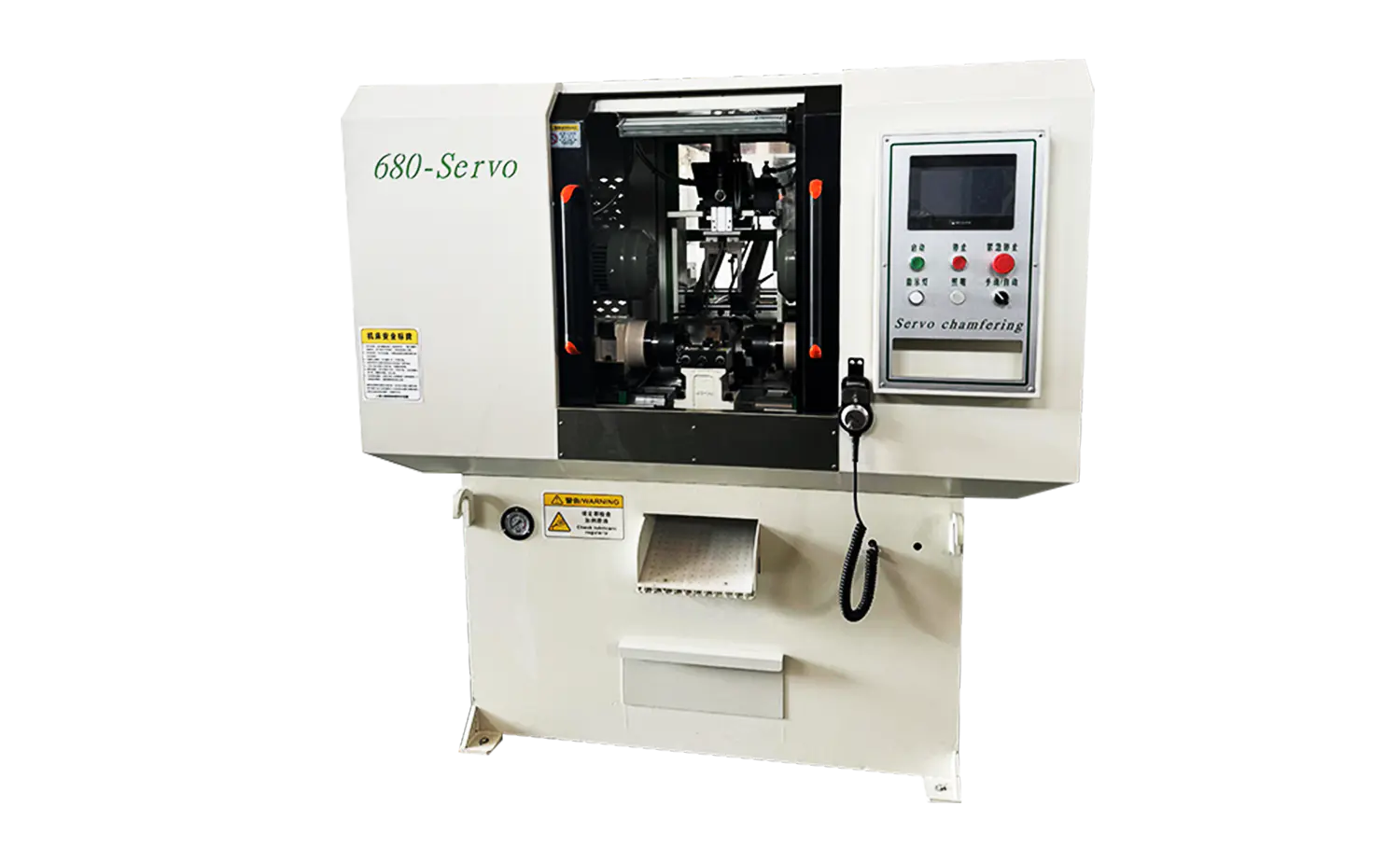 Sraith DEF680CNC Luas Fast Servo Meaisín Chamfering Tube Ceann Dúbailte